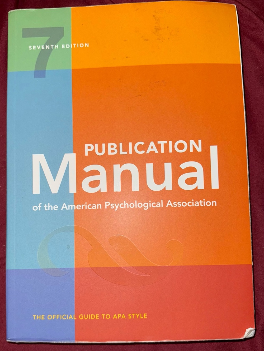 Publication Manual of the American Psychological Association - Orange/Blue Cover